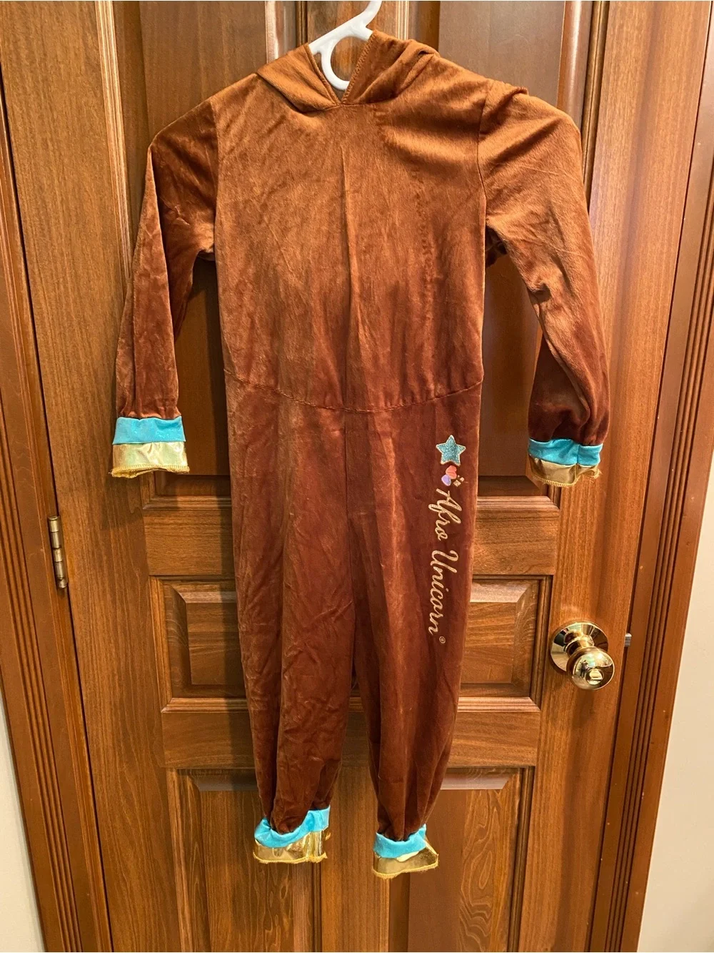 New Halloween Afro Unicorn X-Small Costume 3T - 4T X-Small